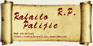 Rafailo Palijić vizit kartica
